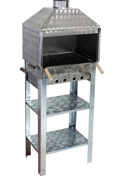 Mth-83 Davlumbazlı Bacalı Maltız Izgaralı Mangal