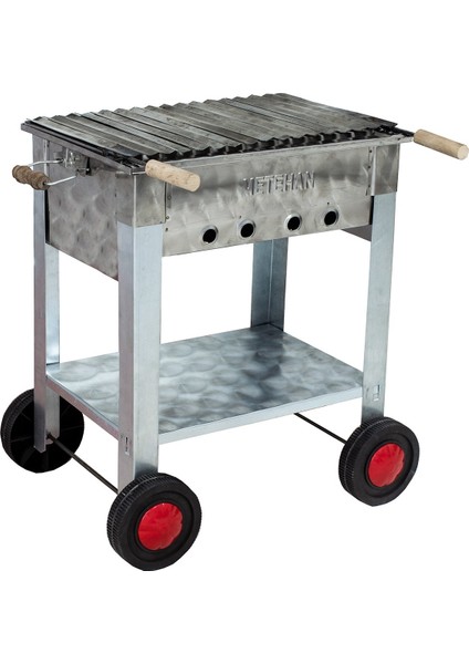 MTH-161 Lama Izgaralı Mangal 4 Tekerlekli