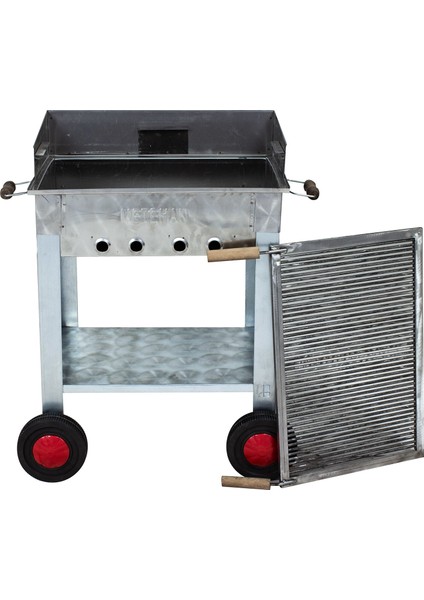 MTH-168 Pervazlı Maltız Izgaralı Mangal 4 Tekerlekli fiyatları