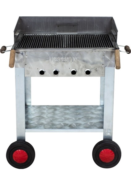 MTH-168 Pervazlı Maltız Izgaralı Mangal 4 Tekerlekli modelleri