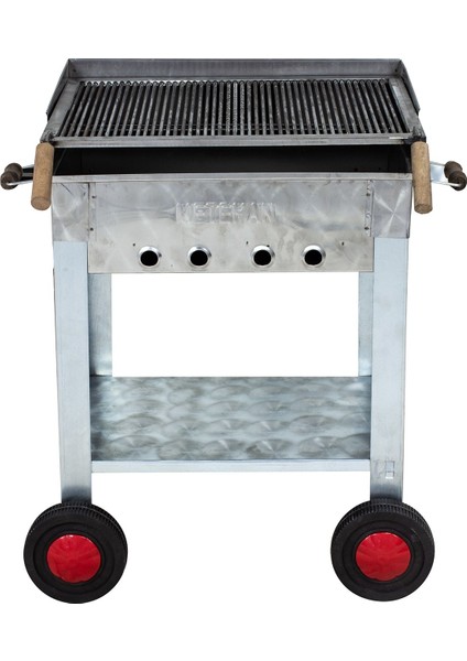 MTH-168 Pervazlı Maltız Izgaralı Mangal 4 Tekerlekli fırsatları
