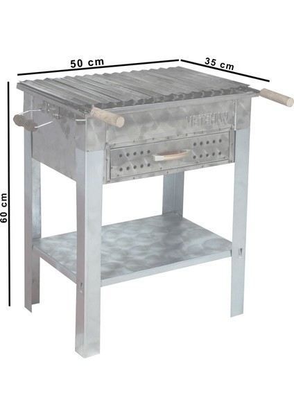 MTH-183 Çekmeceli Lama Izgaralı Mangal