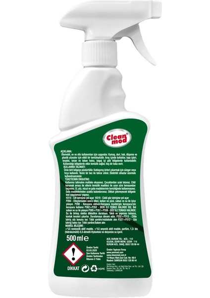 Cleanmod Araç İçi Genel Temizleyici