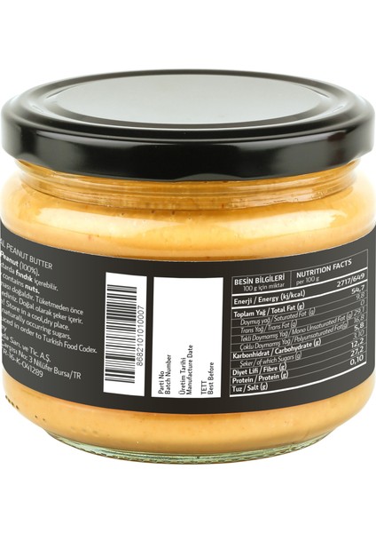 Fıstık Ezmesi - Sade 280 gr fiyatları