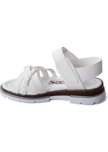 Kiko Şb 2469-78 Kız Çocuk Sandalet Terlik Beyaz fiyatları