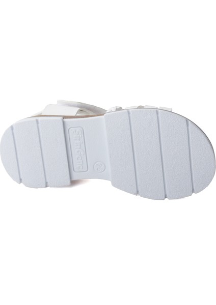Kiko Şb 2469-78 Kız Çocuk Sandalet Terlik Beyaz fırsatları