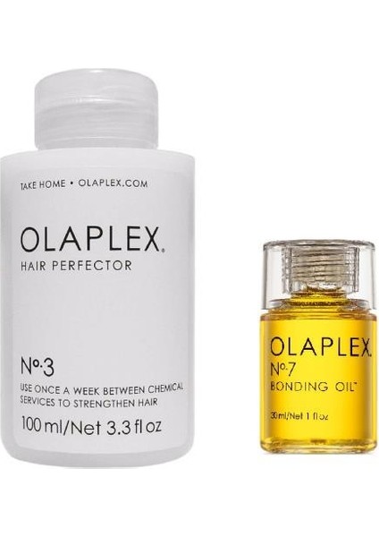 Olaplex No:3 Saç Kusurlaştırıcı 100 ml - Olaplex No:7 Bakım Yağı 30 ml