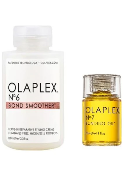 Olaplex No:6 Bağ Yumuşatıcı Krem 100 ml - Olaplex No:7 Bakım Yağı 30 ml