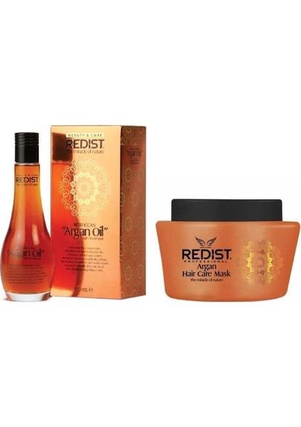 Moroccan Argan Saç Bakım Yağı 100 ml - Argan Yağ Saç Bakım Maskesi 500 ml