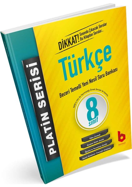 LGS 8.Sınıf Platin Serisi Türkçe Yeni Nesil Soru Bankası