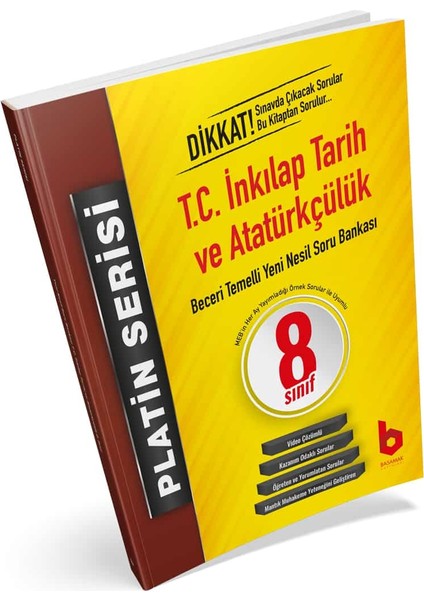 LGS 8.Sınıf Platin Serisi T.c. Inkılap Tarihi ve Atatürkçülük Yeni Nesil Soru Bankası