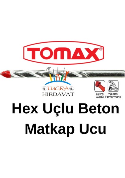 Beton Delme Matkap Ucu Hex Uçlu 3 mm
