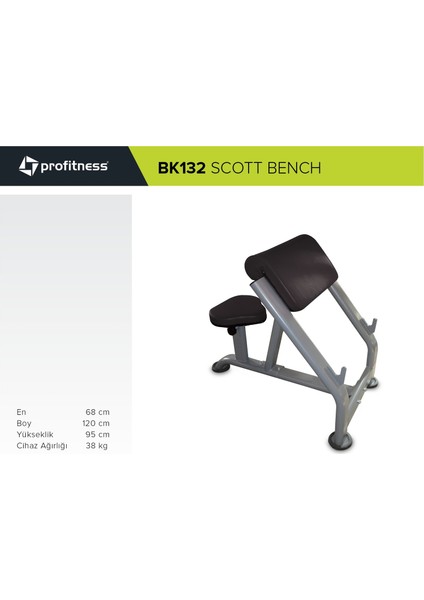 Profıtness Scott Bench BK132 Kol Dayama Sehpası