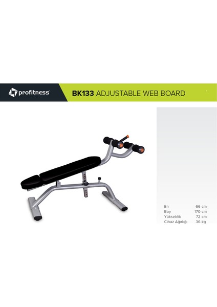 Profıtness Adjustable Web Board BK133 Mekik Sehpası