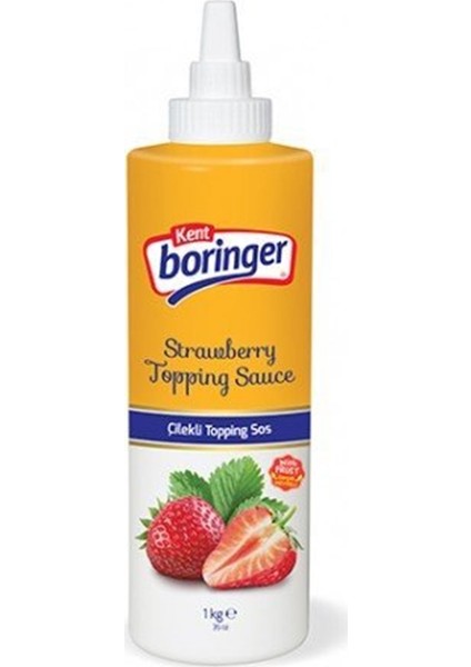 Boringer Topping Sos Çilek 1000 gr