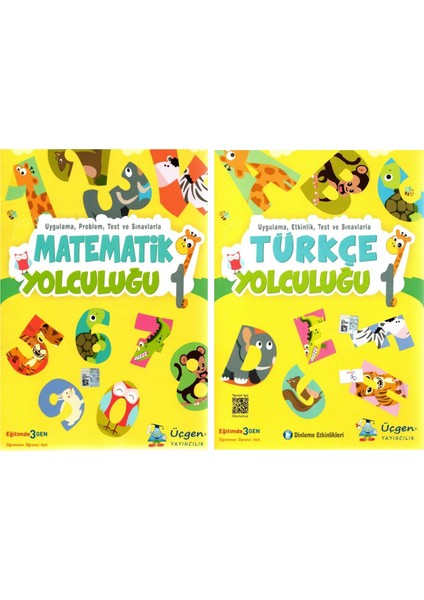 1. Sınıf 2. Dönem Matematik + Türkçe Yolculuğu 2 Kitap