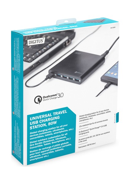 DA-10193 Universal Notebook + 5 Port USB Seheyat Şarj Istasyonu