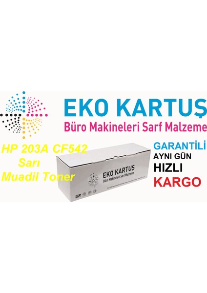 Hp 203A CF542 Muadil Toner 1400 Sayfa Sarı