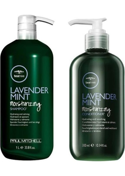 Tea Tree Lavender Mint Şampuan 1000 ml + Saç Kremi 300 ml