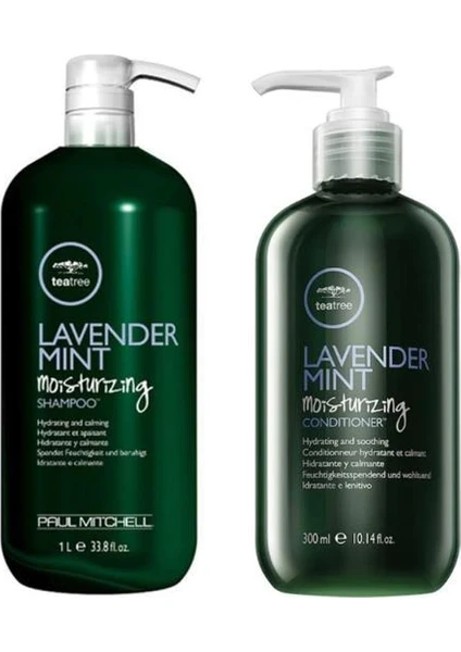 Paul Mitchell Tea Tree Lavender Mint Şampuan 1000 ml + Saç Kremi 300 ml