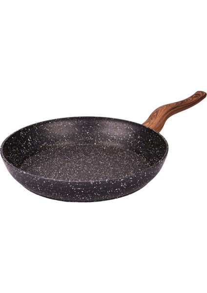 Ahşap Saplı 24 cm Granit Tava