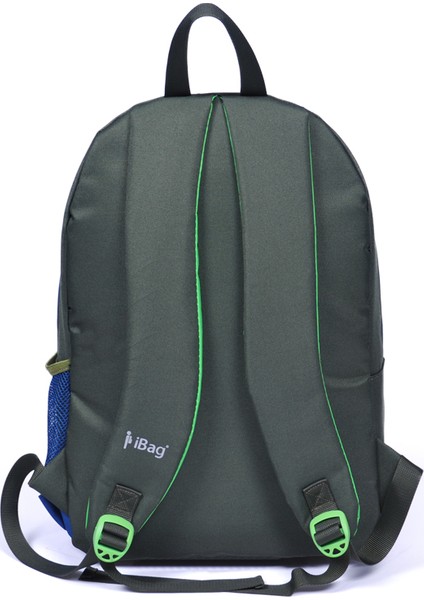 İbag İki Bölmeli Lacivert-Haki Yeşil Okul Sırt Çantası 14250 indirimleri