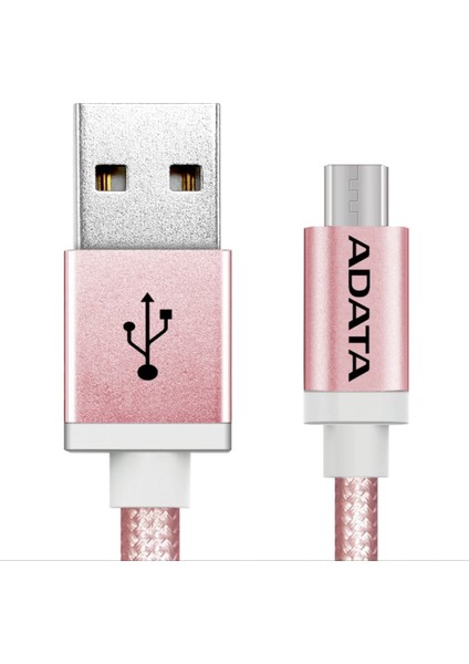 Micro USB 1MT. Şarj Kablosu Rose Gold Alüminyum (android)