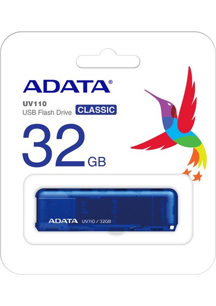 ADATA 32GB UV110 Mavi USB2.0 Bellek