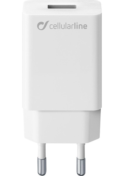 Cellularline USB Duvar Şarjı Girişi 10W Beyaz - ACHSMUSB10WW