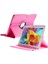 Samsung Tab S T800 T805 T807 Kılıf Uyku Modlu 360° Dönerli Standlı 10.5" Pembe 2