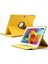 Samsung Tab T280 T285 T287 Kılıf Uyku Modlu 360° Dönerli Standlı 7" Sarı 2