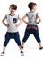 Çapalı Erkek Çocuk T-shirt Kapri Şort Takım 1