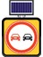 Solar Ledli Yol Bakim Levhası 60 x 60 cm Sollama Yasak 1