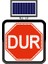 Solar Flaşörlü Ledli Trafik Levhasi 60 x 60 cm Dur 1