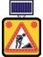 Solar Ledli Yol Bakim Levhasi 60 x 60 cm Yolda Çalişma Var 1