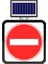 Solar Flaşörlü Ledli Trafik Levhasi 60 x 60 cm Girilmez 1
