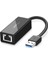 USB 3.0 PC Mac Konsol Tv Box Ethernet Adaptörü Siyah 1