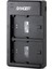 Canon Lp-E6 Batarya Uyumlu 2'li USB Şarj Cihazı 1