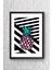 Renkli Ananas Çerçeveli Poster Tablo 23,5 x 33,5 cm 1