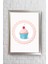 Cup Cake Çerçeveli Poster Tablo 23,5 x 33,5 cm 1