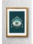 Yeşil Göz Çerçeveli Poster Tablo 23,5 x 33,5 cm 1