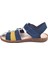 Kiko Şb 2479 87 Erkek Çocuk Sandalet Terlik Lacivert Sarı 3