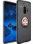 Samsung S9 Kılıf Silikon Yüzüklü Standlı Metal Araç Tutuculu Ravel Tpu Siyah Rose Gold 1