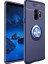 Samsung j4 Plus Kılıf Silikon Yüzüklü Standlı Metal Araç Tutuculu Ravel Tpu Lacivert 1