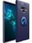 Samsung Note 9 N960 Kılıf Silikon Yüzüklü Standlı Metal Araç Tutuculu Ravel Tpu Lacivert 1