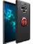 Samsung Note 9 N960 Kılıf Silikon Yüzüklü Standlı Metal Araç Tutuculu Ravel Tpu Siyah Kırmızı 1