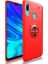 Huawei P Smart 2019 Kılıf Silikon Yüzüklü Standlı Metal Araç Tutuculu Ravel Tpu Kırmızı 1