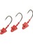 SD824 Shad Jighead 3lü No:3/0 10 gr Kırmızı 1