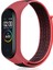 Xiaomi Mi Band 3 Kılıf Kumaş CırtCırt Kordon Velcro Bordo 1