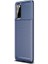 Samsung Galaxy S20 Kılıf Negro Karbon Dizayn Silikon Lacivert 1